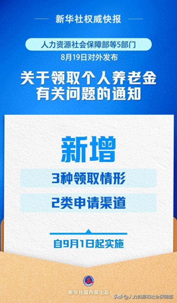 5部门发布通知！9月1日起实施，丰富个人养老金领取情形