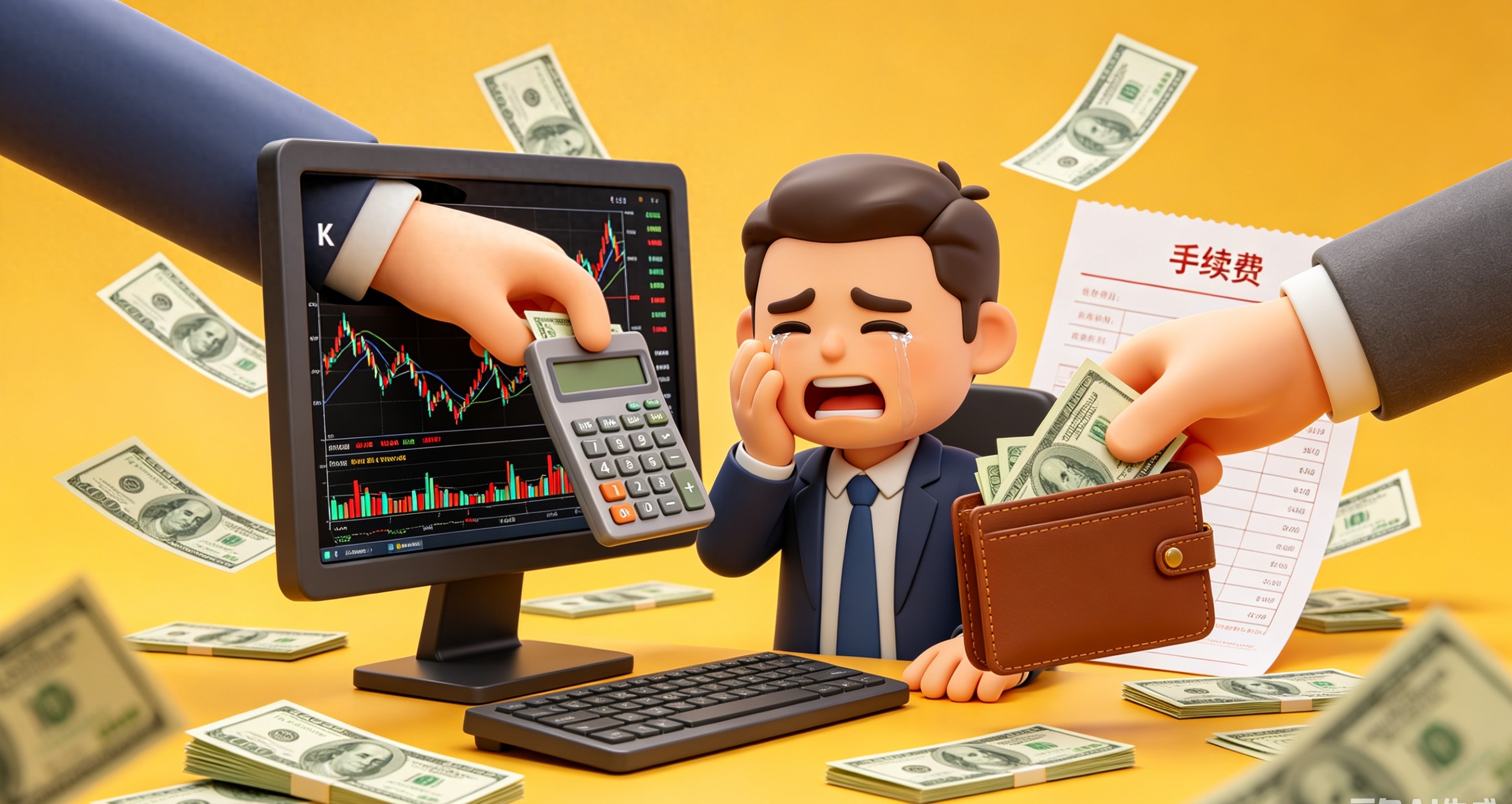 2026年卖出1万股票咋扣费？印花税过户费全解析