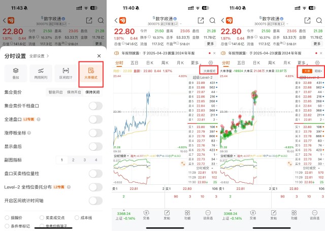 股票交易系统里查净值_大单成交明细_东方财富大单模式