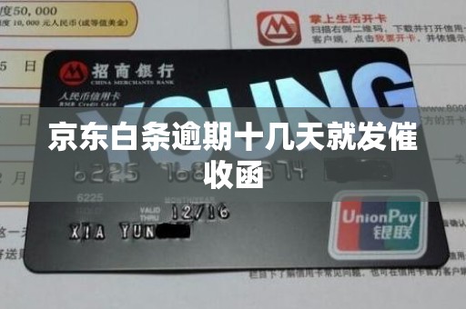 京东白条逾期十几天就发催收函